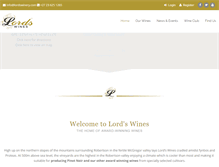 Tablet Screenshot of lordswinery.com